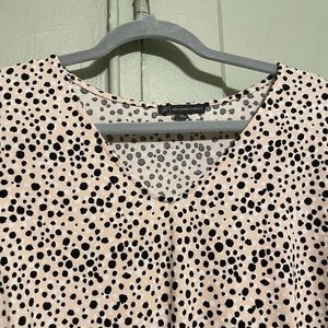 •Pink Polka Dot Top